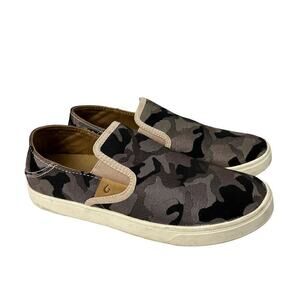 Olukai Women's Size 7.5 Pehuea Pa'i Camouflage Slip On Sneakers